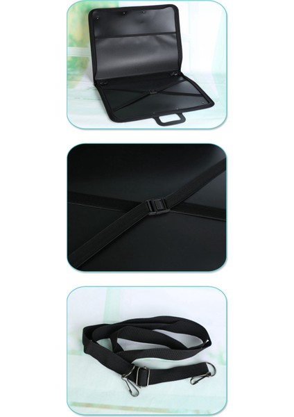 Siyah Sanat Portföyü Çantası Sanatçı Taşıma Çantası Omuz Askılı Sanatçı Portföyleri Çantası (19X14.7X1.5 Inç) (Yurt Dışından) fiyatları