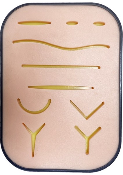 Öğrenciler Oral Debridman, Düğüm Simülasyonu Cilt Yarası Silikon Akupunktur Modülü Dikiş Uygulama Modeli (Yurt Dışından)