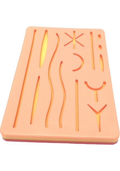 Cilt Dikiş Modeli Y Travmatik Dikiş Eğitim Pedi Yara Silikon Dikiş Pedi Yeniden Kullanılabilir Silikon Dikiş Uygulama Mat (Yurt Dışından) modelleri