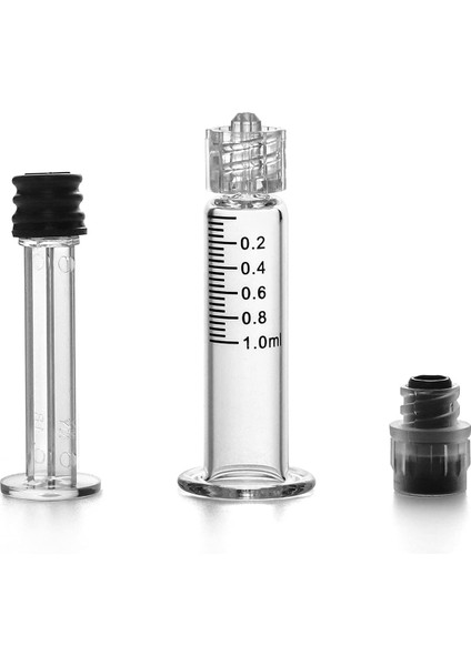 Borosilikat Cam Luer Lock Şırınga, 1ml Iğnesiz Doğru Laboratuvar Şırıngası, 10 Adet (Yurt Dışından) fırsatları