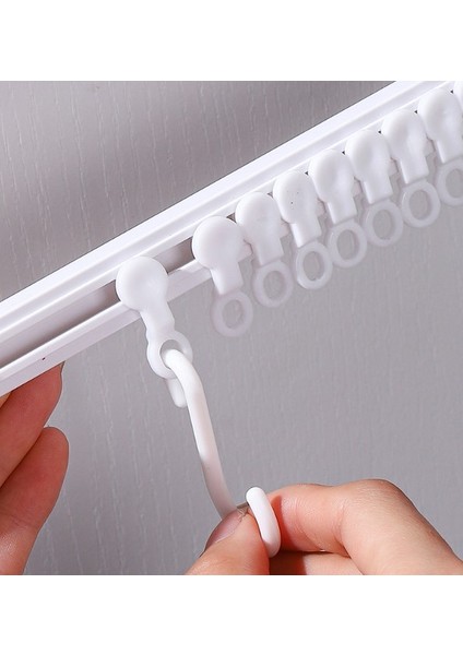 Hareketli 10 Kancalı Kendinden Yapışkanlı Askı 40CM