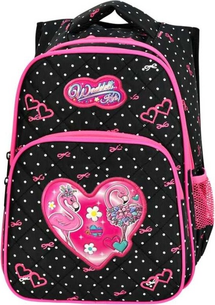 Benekli Flamingo Ilkokul Sırt ve Beslenme Çantası 5052