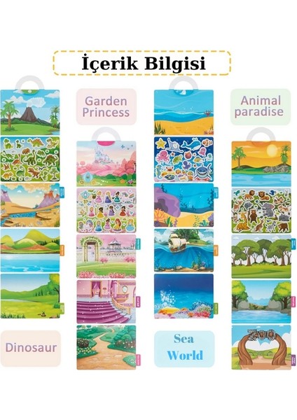 Animal Paradise Tekrar Tekrar Kullanılabilen Sticker