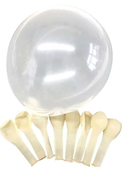 ^^ 12 Inç * Şeffaf * Renk 10 Lu Pastel Parti Seti Doğum Günü Balonu
