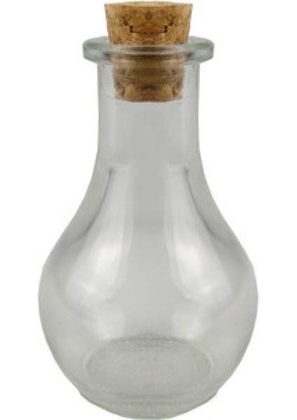 20 Adet Şişe Armut Modeli 50 Cc Mantar Tıpalı