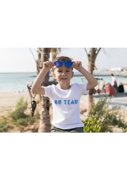 Erkek Çocuk Pamuk Go Team Baskılı Kısa Kol Tshirt fiyatları