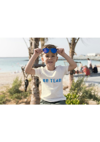 Erkek Çocuk Pamuk Go Team Baskılı Kısa Kol Tshirt fiyatları