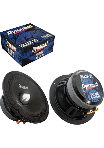 Killer-25 Oto Midrange 25CM 350 Watt Rms (2 Adet)