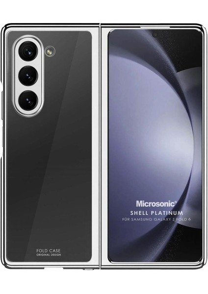 Samsung Galaxy Z Fold 6 Kılıf Shell Platinum Gümüş