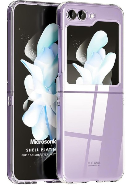 Samsung Galaxy Z Flip 6 Kılıf Shell Platinum Şeffaf