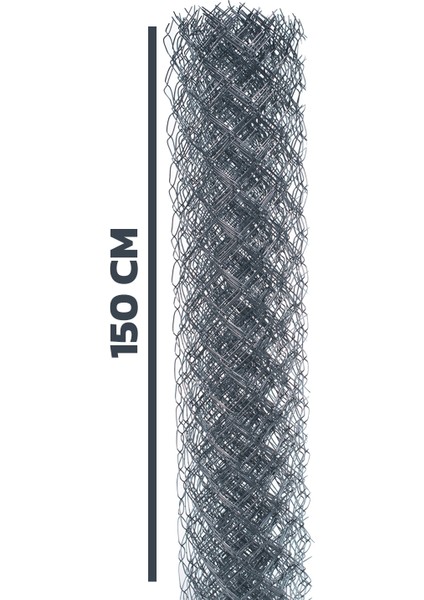 Çit Sistemleri Galvanizli Örgü Tel 150 cm x 20 M 2.2 mm 60 x 60 Göz