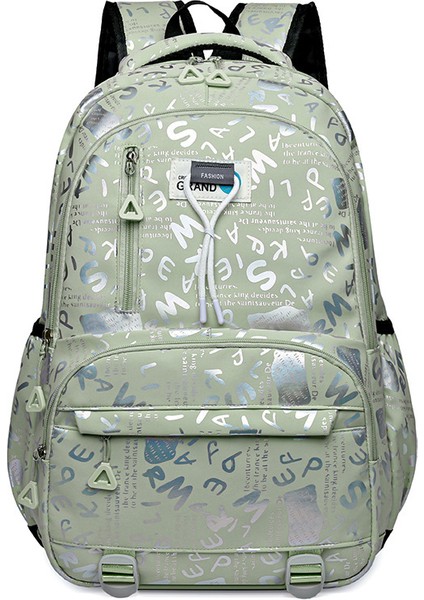 Sırt Çantası Basit Büyük Kapasiteli Ortaokul Öğrencisi Okul Çantası Moda Eğlence Seyahat Sırt Çantası (Yurt Dışından)