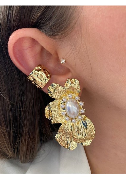 Kalın Halka Kadın Earcuff Kıkırdak Küpe