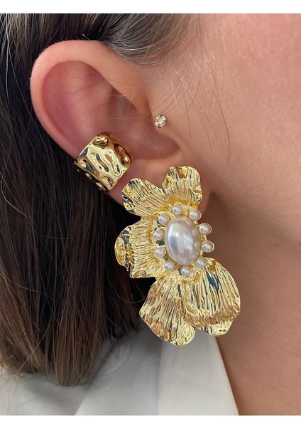 Kalın Halka Kadın Earcuff Kıkırdak Küpe