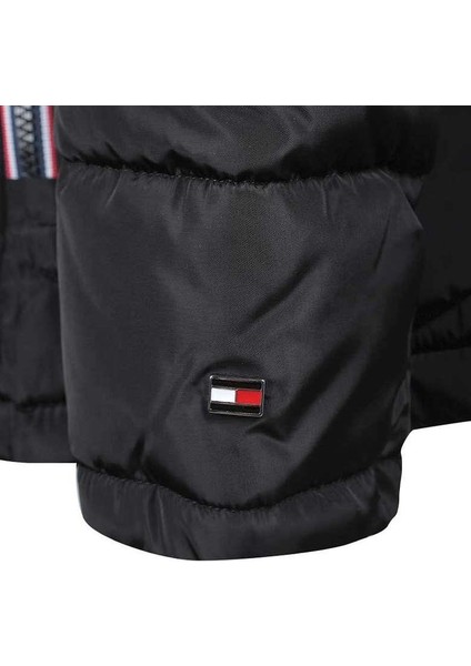 Tommy Hilfiger Kadın Kapüşonlu Mont TW2MP918-BLK