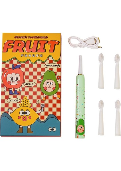 Elektrikli Diş Fırçası Karikatür Akıllı Şarj Çocuklar (Yurt Dışından)