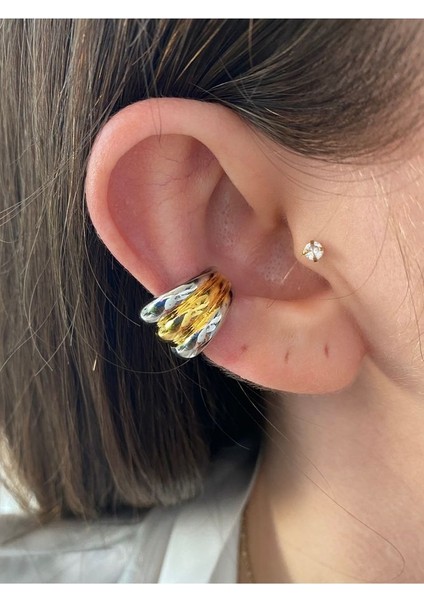 Çift Renkli Halka Kadın Earcuff Kıkırdak Küpe fiyatları