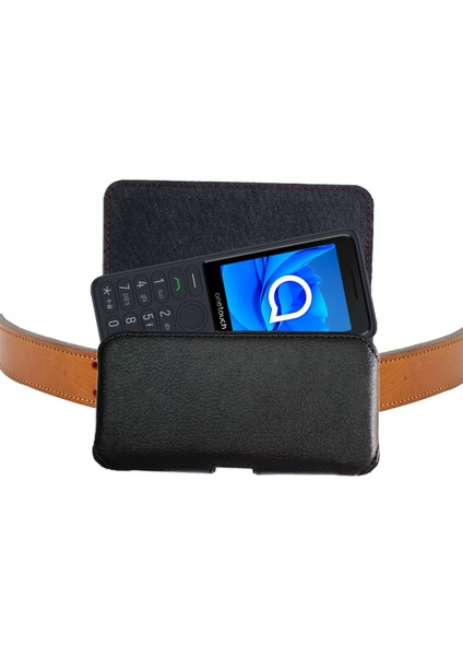 Tcl Onetouch 4022S Kılıfı 4022S Kemer Kılıfı Bel Çanta