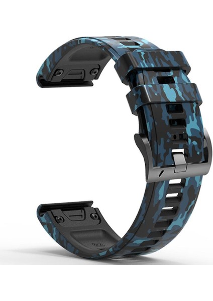 Garmin Fenix 5x-5xplus Sapphire (26MM) Kamuflaj Silikon Saat Kordonu