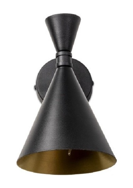 Rıolight Retro,vintage,rustik Siyah 1XE27 Duylu Yatak Başı Metal Duvar Aplik Not:1 Adet Fiyatıdır.