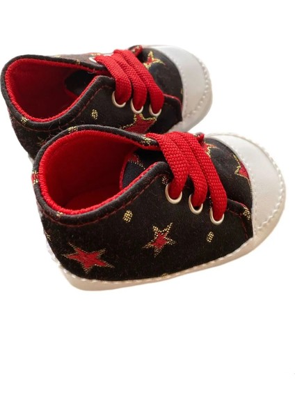 Yıldız Baskılı Bebek Ilk Adım Ayakkabısı Unisex