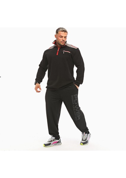 Erkek Kışlık Causal Siyah Sweatshirt Big Sam 4664 fiyatları