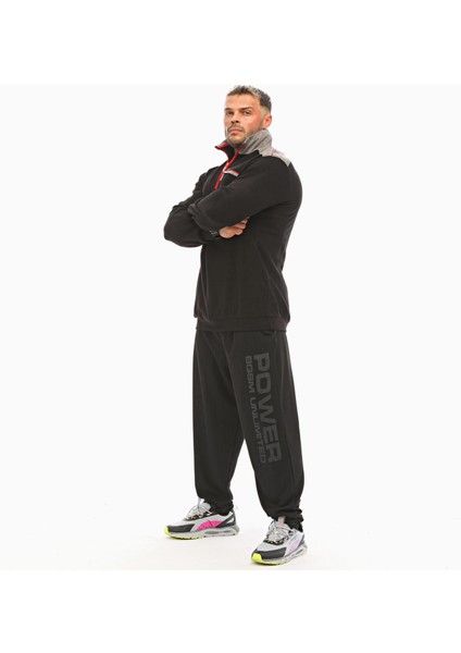 Erkek Kışlık Causal Siyah Sweatshirt Big Sam 4664 modelleri