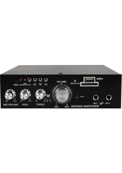 Magıcvoıce MV-22560 2X20W 4-8 Ohm Usb/sd Girişli Bluetoothlu 2 Mikrofon Girişli Trafosuz Stereo Mini Anfi fiyatları