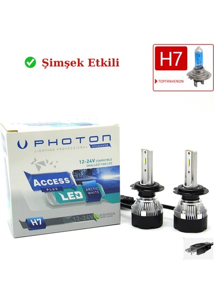 Citroen C4 Hb 2004   Access H7 Kısa Far Ampulü Csp LED