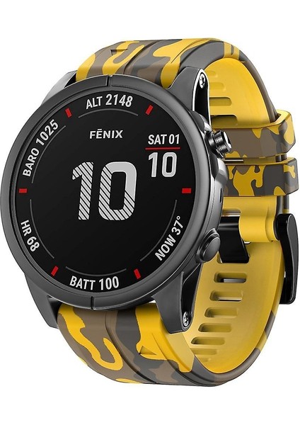Garmin Enduro (26MM) Kamuflaj Silikon Saat Kordonu