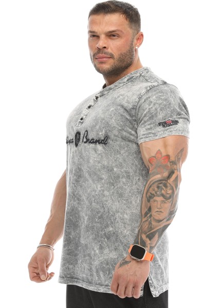 Dar Kesim Eskitme Yıkamalı Tişört Stilya 2886 fırsatları