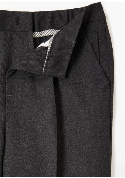 Erkek Likralı Esnek Kumaş Trend Rahat Kumaş Okul Pantolonu