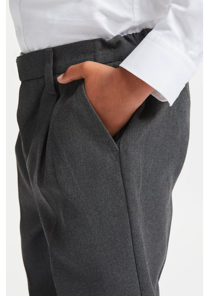 Erkek Likralı Esnek Kumaş Trend Rahat Kumaş Okul Pantolonu fiyatları