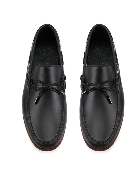 Desa Boris Siyah Erkek Deri Loafer indirimleri