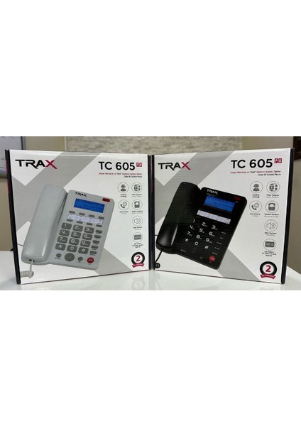 TC-605 Ekranlı Masaüstü Kablolu Telefon