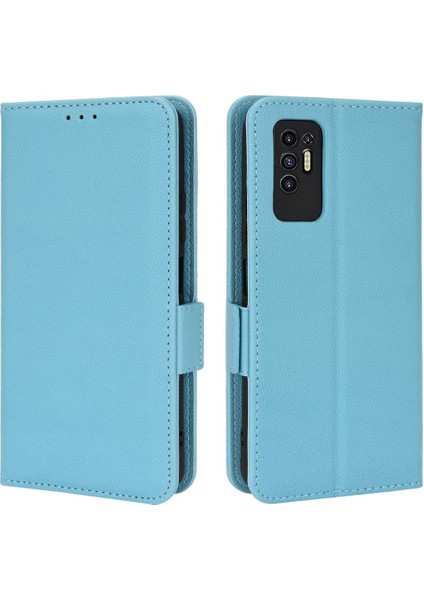 Tecno Pova 2 Yan Toka Manyetik Pu Deri Kart Yuvaları Tutucu Için Kılıf (Yurt Dışından)
