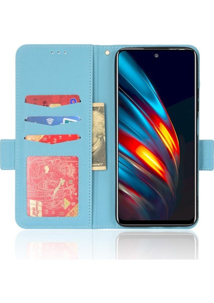Tecno Pova 2 Yan Toka Manyetik Pu Deri Kart Yuvaları Tutucu Için Kılıf (Yurt Dışından)