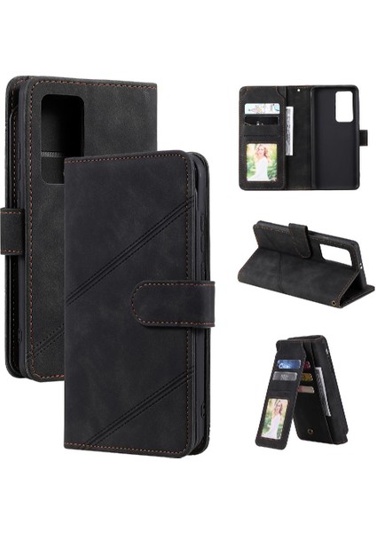 Huawei P40 Pro Kart Tutucu Için Kickstand Bileklik Cüzdan Flip Folio (Yurt Dışından)