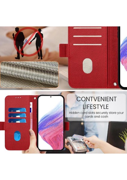 Oneplus 12 Için Kılıf 5g Manyetik Cüzdan Pu Deri Kredi Kartı Yuvası ile (Yurt Dışından)