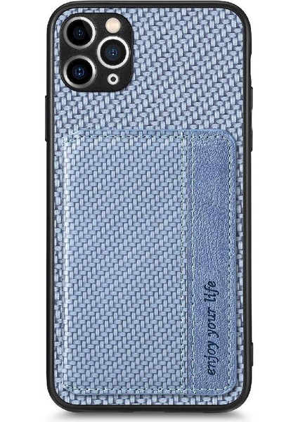 IPhone 11 Pro Için Kılıf Komple Kamera Güvenlik Rfıd Engelleme Manyetik Kart (Yurt Dışından)
