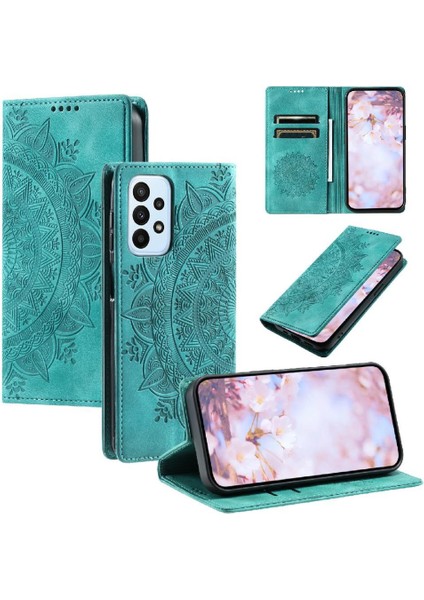 Samsung Galaxy A72 Yan Toka Darbeye Kapak Çevirin Kart Pu (Yurt Dışından)
