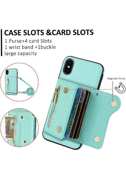 IPhone X/xs Hafif Uzun Kayış Mini Sırt Çantası Kart Yuvaları (Yurt Dışından)