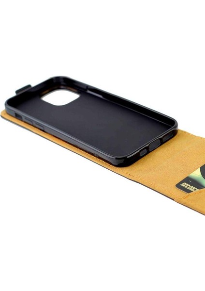 Dikey Flip Case IPhone 12 Pro Max Tpu Deri Kart Yuvası Koruyucu (Yurt Dışından)