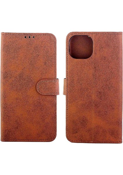 IPhone 14 Için Filp Durumda Artı Manyetik Kapatma Tam Koruma Kartı Tutucu (Yurt Dışından)