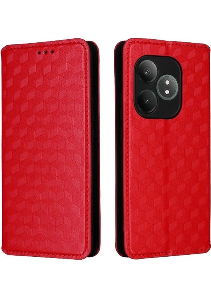 Realme Gt 6t Kart Yuvaları Için Flip Case Tutucu Cüzdan Manyetik Kapatma Pu (Yurt Dışından)