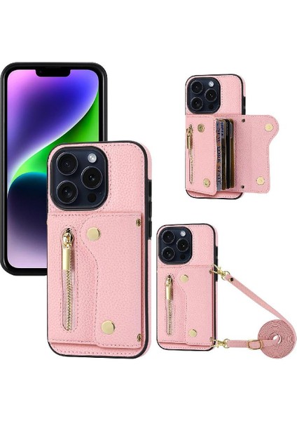 IPhone 14 Için Kılıf Artı Mini Sırt Çantası Hafif Kart Yuvaları Büyük Uzun (Yurt Dışından)