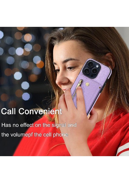 IPhone 14 Için Kılıf Artı Mini Sırt Çantası Hafif Kart Yuvaları Büyük Uzun (Yurt Dışından)