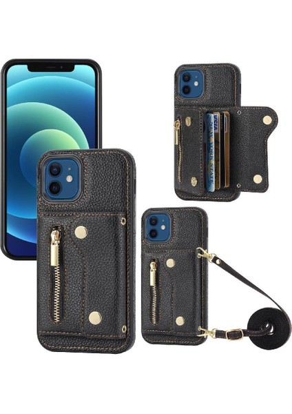 IPhone 12 Için Kılıf Pro Mini Sırt Çantası Hafif Uzun Kayış Büyük Kart (Yurt Dışından)