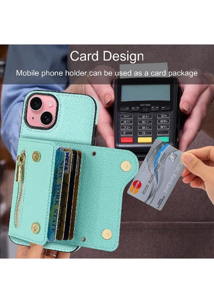 IPhone 15 Için Kılıf Hafif Kart Yuvaları Mini Sırt Çantası Büyük Kapasiteli (Yurt Dışından) modelleri
