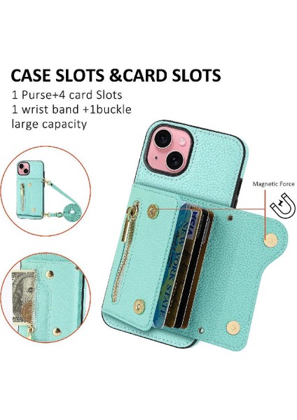 IPhone 15 Için Kılıf Hafif Kart Yuvaları Mini Sırt Çantası Büyük Kapasiteli (Yurt Dışından) indirimleri